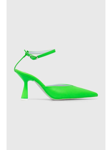 Обувки с висок ток Chiara Ferragni CF3144_041 в зелено