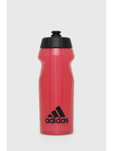 Бидонче за вода adidas Performance 500 ml в червено HT3524