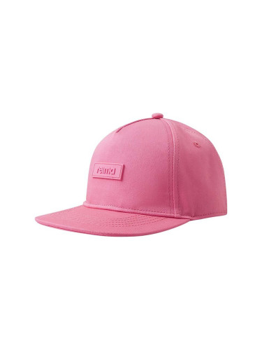 Детска памучна шапка Reima в розово с изчистен дизайн