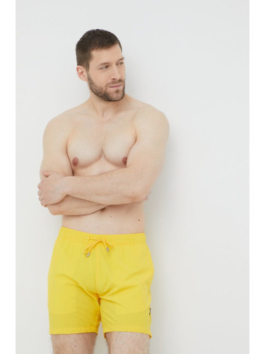 Плувни шорти John Frank в жълто