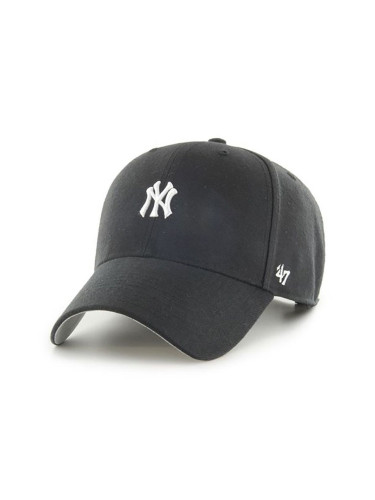 Шапка 47 brand Mlb New York Yankees в черно с апликация