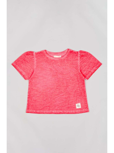 Детска памучна тениска zippy в оранжево