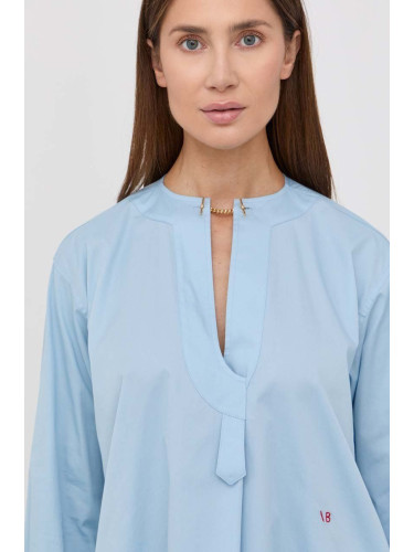 Памучна блуза Victoria Beckham дамска с изчистен дизайн