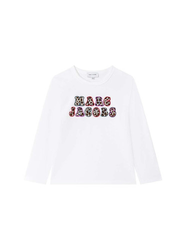 Детска блуза с дълги ръкави Marc Jacobs в бяло