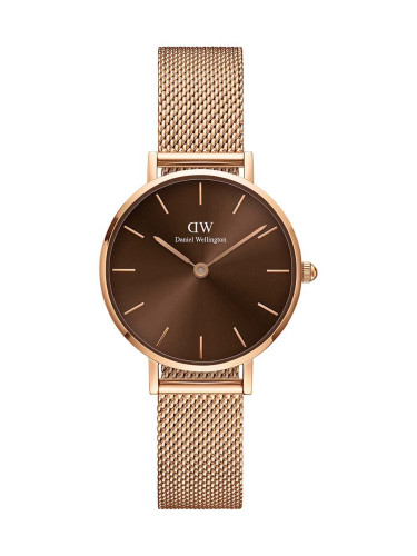 Часовник Daniel Wellington Petite Amber 28 дамски в розово