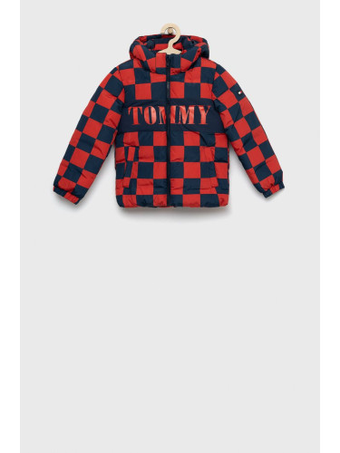 Детско яке Tommy Hilfiger в червено