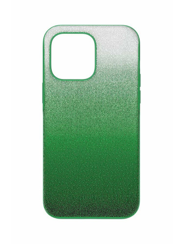 Кейс за телефон Swarovski 5650680 HIGH iPhone® 14 Pro Max в зелено