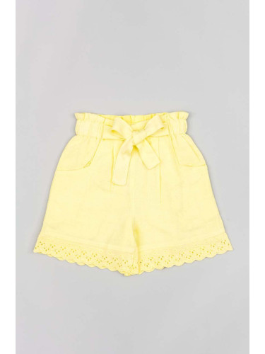 Детски къси панталони zippy в жълто с изчистен дизайн