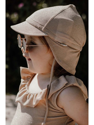 Детска шапка That's mine 19672 в бежово с фина плетка UV