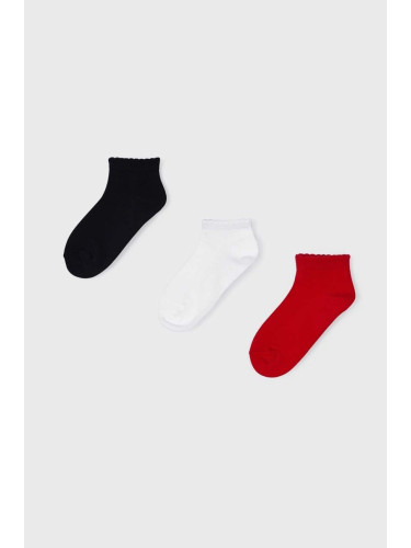Детски чорапи Mayoral (3 броя) в червено