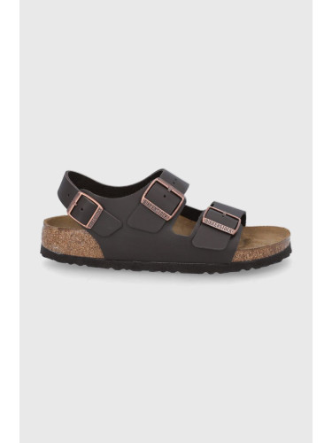 Кожени сандали Birkenstock Milano в кафяво 34103