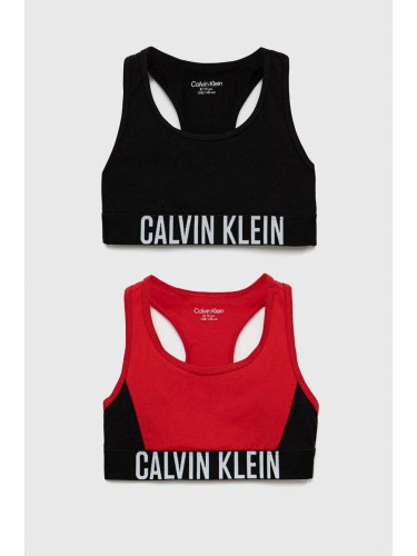 Детски сутиен Calvin Klein Underwear (2 броя) в бордо