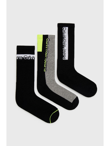 Чорапи Calvin Klein в черно