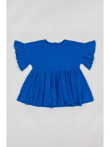 Детска памучна тениска zippy в синьо
