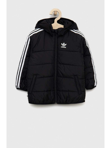 Детско яке adidas Originals в черно