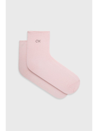 Чорапи Calvin Klein дамски в розово 701218781
