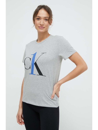Тениска Calvin Klein Underwear в сиво 000QS6436E