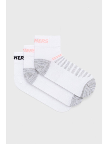 Чорапи Skechers (3 чифта) в бяло