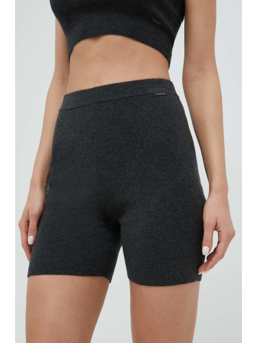 Домашен къс панталон от вълна Calvin Klein Underwear в сиво