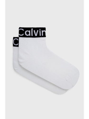 Чорапи Calvin Klein дамски в бяло 701218785