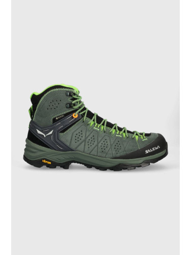 Обувки Salewa Alp Trainer 2 Mid GTX в зелено с изолация