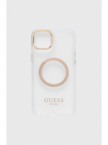 Кейс за телефон Guess iPhone 14 Plus 6,7" в златисто