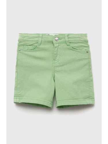 Детски къси панталони zippy в зелено с изчистен дизайн