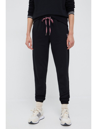 Памучен спортен панталон PS Paul Smith в черно с изчистен дизайн