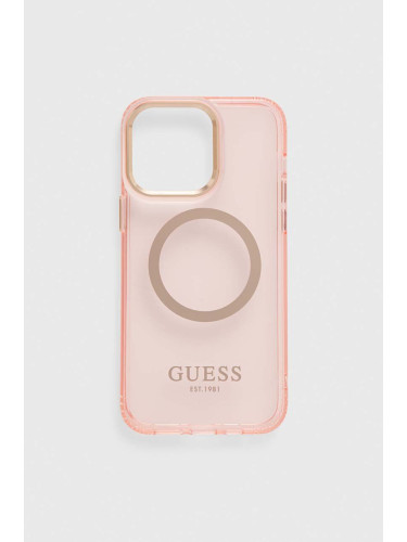 Кейс за телефон Guess iPhone 14 Pro Max 6,7" в розово