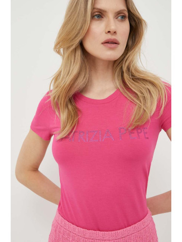 Тениска Patrizia Pepe в розово