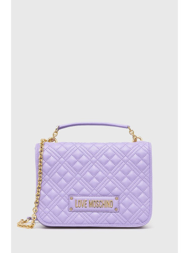Чанта Love Moschino в лилаво
