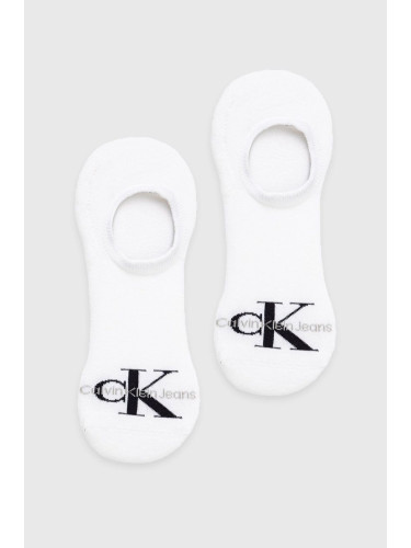 Чорапи Calvin Klein Jeans мъжки в бяло 701218733