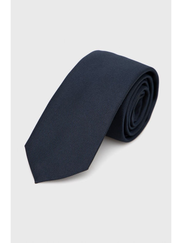 Копринена вратовръзка HUGO в тъмносиньо 50468199