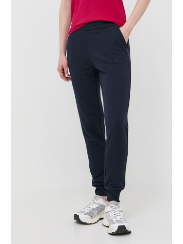 Спортен панталон Armani Exchange в тъмносиньо с апликация