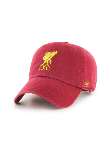 Шапка с козирка 47 brand EPL Liverpool в червено с апликация