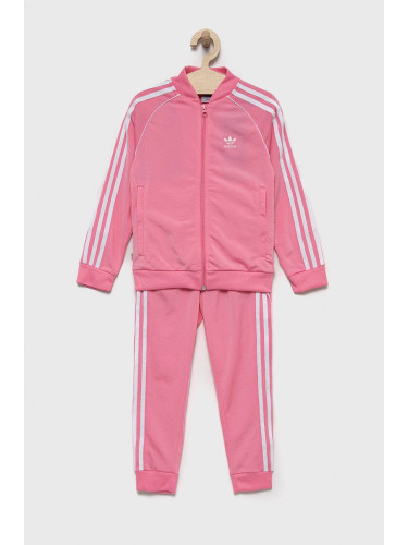 Детски анцуг adidas Originals в розово