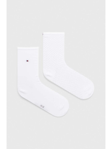 Чорапи Tommy Hilfiger (2 броя) в бяло 701227563