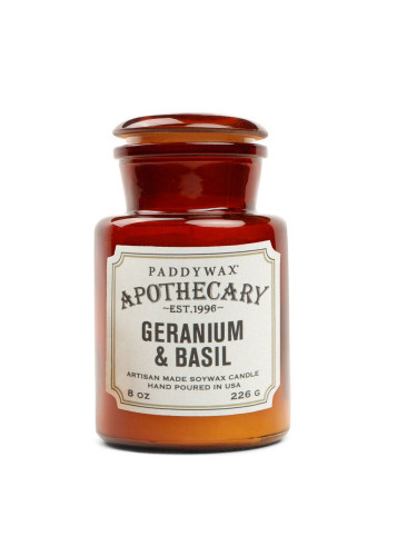 Paddywax Ароматна соева свещ Geranium and Basil 516 g