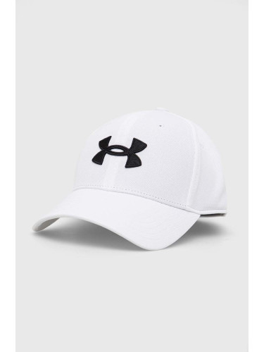 Шапка с козирка Under Armour в бяло с апликация