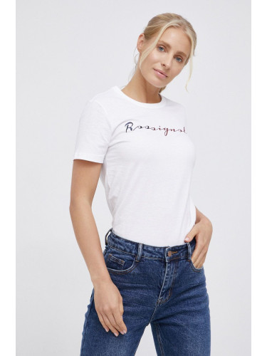 Памучна тениска Rossignol в бяло RLKWY05