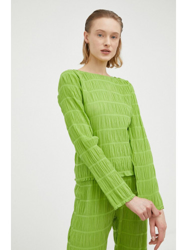 Блуза с дълги ръкави Résumé в зелено