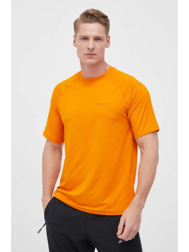Спортна тениска Marmot Windridge в оранжево с изчистен дизайн