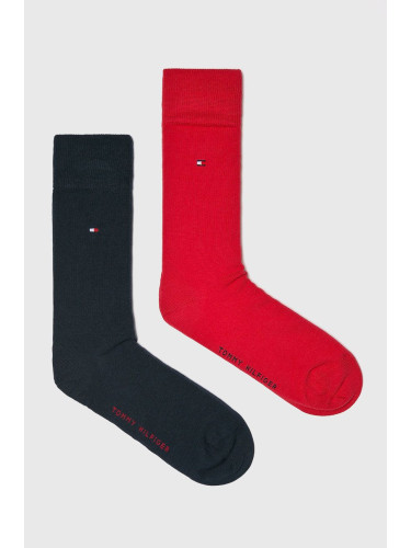 Чорапи Tommy Hilfiger (2 броя) в тъмносиньо 371111.