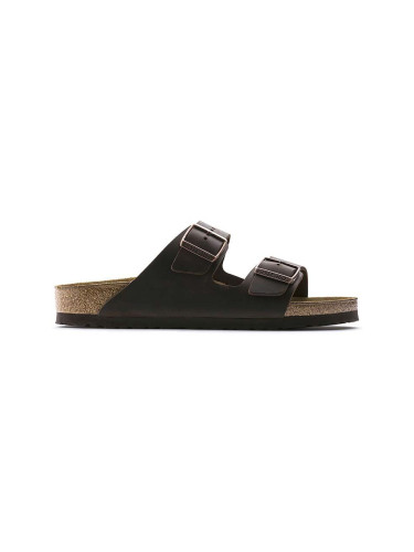 Кожени чехли Birkenstock Arizona в кафяво 52531