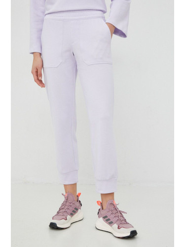 Спортен панталон Columbia в лилаво с изчистен дизайн