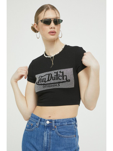 Тениска Von Dutch в черно
