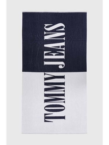 Памучна кърпа Tommy Jeans в тъмносиньо