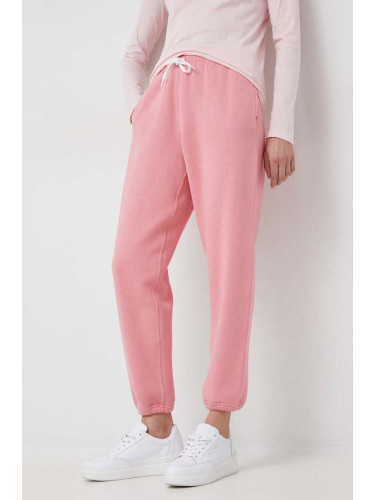 Спортен панталон Polo Ralph Lauren в розово с изчистен дизайн 211891560