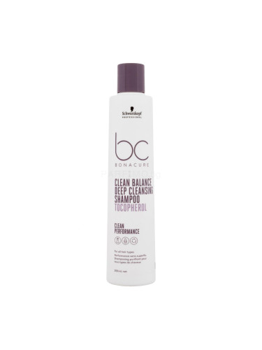Schwarzkopf Professional BC Bonacure Clean Balance Tocopherol Shampoo Шампоан за жени 250 ml