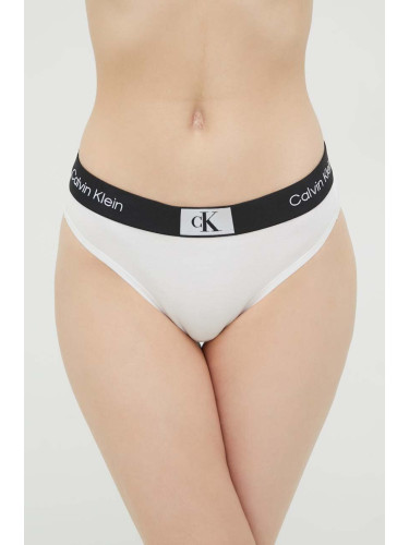 Бикини Calvin Klein Underwear в бяло 000QF7222E